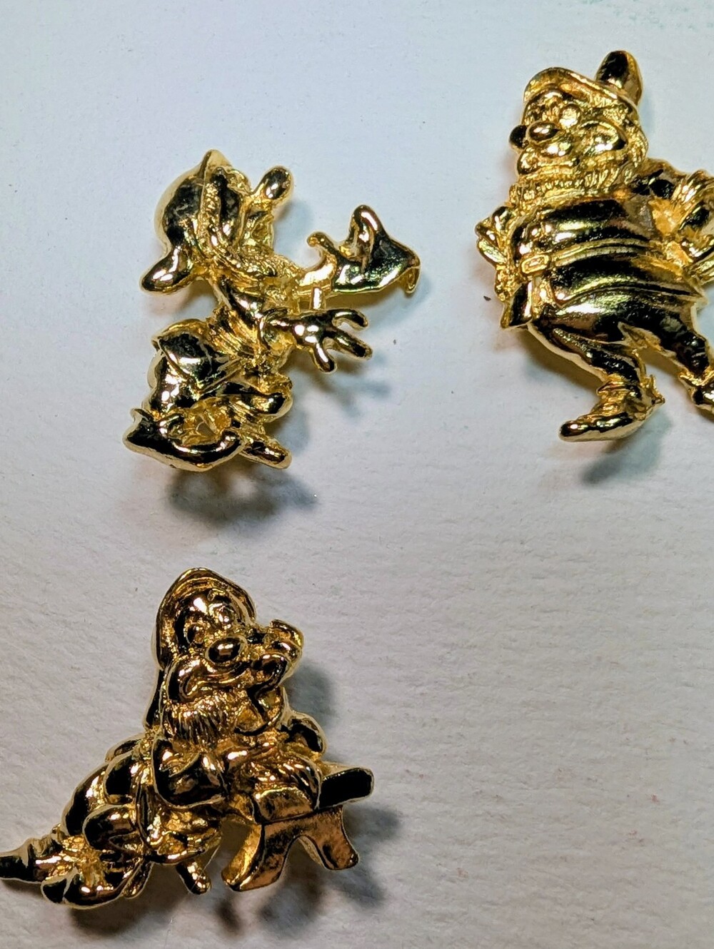 Wendy Gell Disney three dwarf pins.